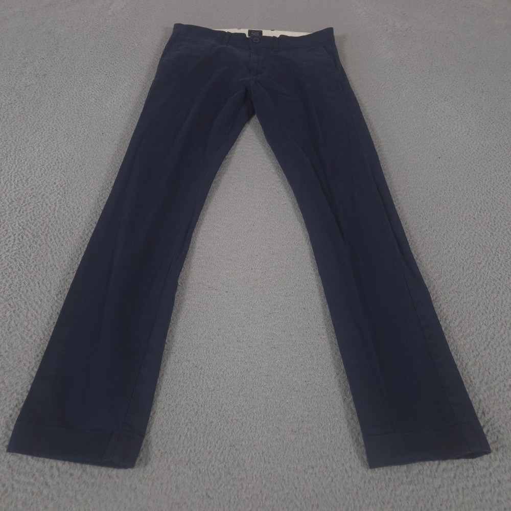 J.Crew Pants Mens 30x32 Navy 484 Slim-fit Stretch Chino Cotton Twill Slim Leg